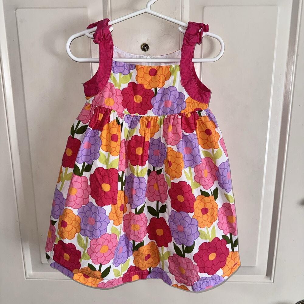 Gymboree 2011 Girls Bold Floral Dress Cotton Summer Toddler 2T
